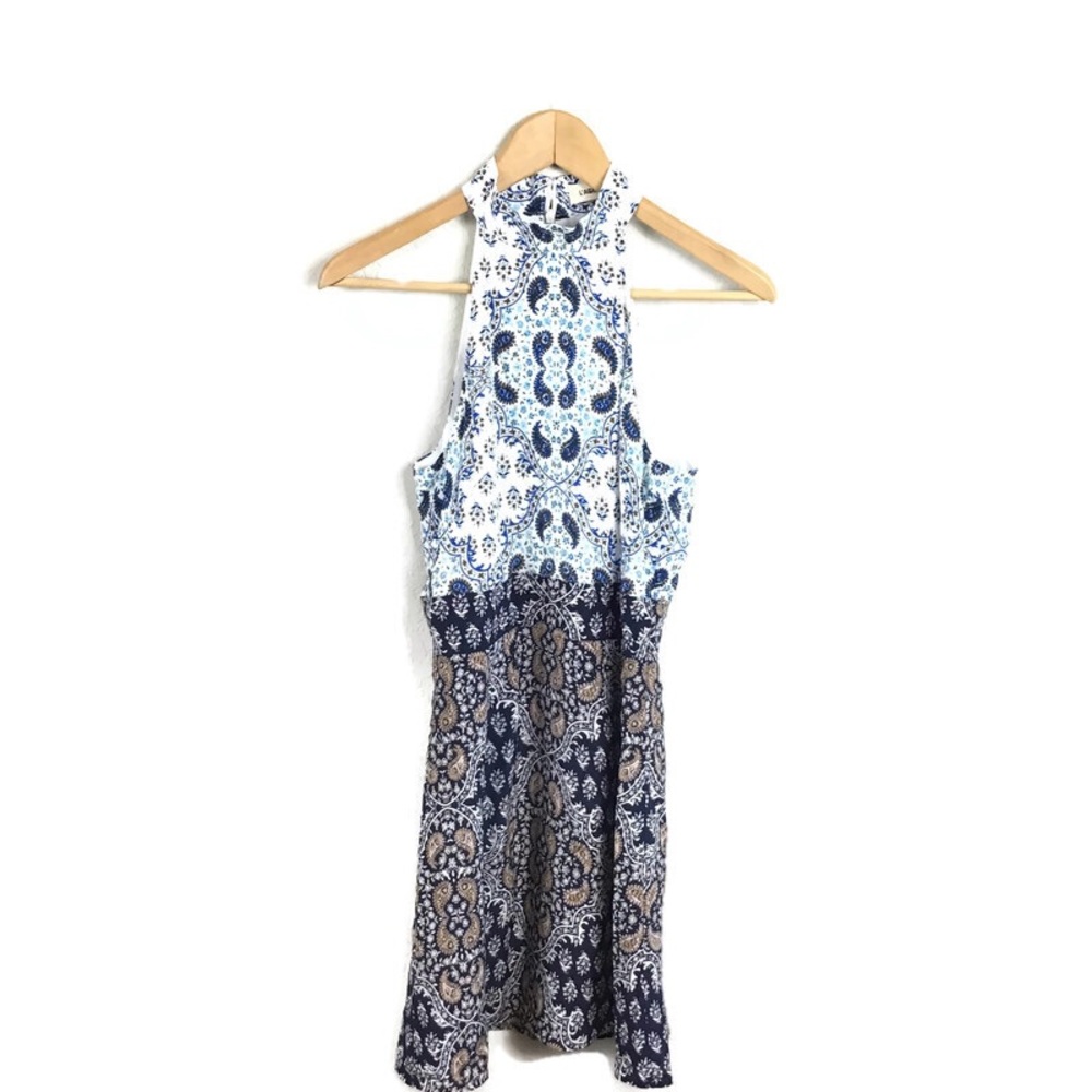 L’agence Dress Floral A Line High Neck